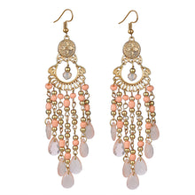 Load image into Gallery viewer, Bohemian Ethnic Style Earrings Crystal Tassel Drop Earrings For Women Boho Acrylic Long Pendant Female Fashion Party Jewelry Accessories
