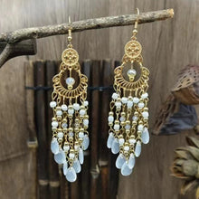 Load image into Gallery viewer, Bohemian Ethnic Style Earrings Crystal Tassel Drop Earrings For Women Boho Acrylic Long Pendant Female Fashion Party Jewelry Accessories
