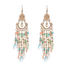 Load image into Gallery viewer, Bohemian Ethnic Style Earrings Crystal Tassel Drop Earrings For Women Boho Acrylic Long Pendant Female Fashion Party Jewelry Accessories
