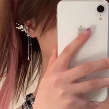 Load image into Gallery viewer, Fairy Butterfly Tassel Ear Clips Angel Ear Bone Ear Cuff For Women Hanging Non-pierced Earring Fashion Exquisite Jewelry Female Y2K Style Gifts
