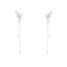 Load image into Gallery viewer, Fairy Butterfly Tassel Ear Clips Angel Ear Bone Ear Cuff For Women Hanging Non-pierced Earring Fashion Exquisite Jewelry Female Y2K Style Gifts
