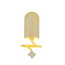 Load image into Gallery viewer, Geometric Nail Ring Metal Line Thin Unique Rings for Women Fashion Female Finger Ring Fingertip Protective Cover Fashion Jewelry Accessories
