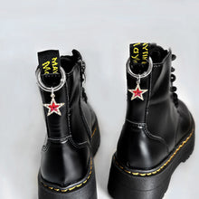 Load image into Gallery viewer, Gothic Hearts Pendant Martin Boots Shoes Buckles For Women Men Decoration Metal Snap Hook Shoes Dark Wind Accessories Party Jewelry
