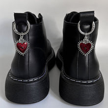 Load image into Gallery viewer, Gothic Hearts Pendant Martin Boots Shoes Buckles For Women Men Decoration Metal Snap Hook Shoes Dark Wind Accessories Party Jewelry

