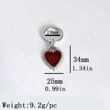 Load image into Gallery viewer, Gothic Hearts Pendant Martin Boots Shoes Buckles For Women Men Decoration Metal Snap Hook Shoes Dark Wind Accessories Party Jewelry
