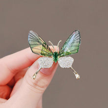 Load image into Gallery viewer, Fashion Flying Butterfly Brooch For Women Luxury Crystal Tassel Lapel Pins Animal Insect Brooches Beautiful Wedding Jewelry Lovely Accessories
