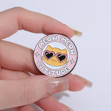 Load image into Gallery viewer, Cartoon Cat Enamel Pin Metal Cute Animals Badge Lapel Clothes Brooch for Lapel Backpack Badge Lovely Animal Jewelry Gifts

