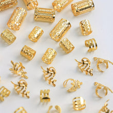 Load image into Gallery viewer, 40PCS Alloy Hollow Hair Ring For Girls Women Dreadlock Hair Braid Rings Cuffs Decoration Elegant Hair Accessories Locks Hair Jewelry For Braids
