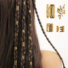Load image into Gallery viewer, 40PCS Alloy Hollow Hair Ring For Girls Women Dreadlock Hair Braid Rings Cuffs Decoration Elegant Hair Accessories Locks Hair Jewelry For Braids
