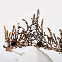 Load image into Gallery viewer, New Pearl Crown Vintage Wedding Bridal Tiara Metal Crowns Party Hair Accessories for Girls Pageant Princess Queen Jewelry Headpiece Gift
