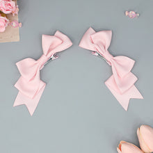 Load image into Gallery viewer, Handmade Big Bow Hair Clip Sweet Cool Girl Hairpin Japanese Double Ponytail Headwear Lolita Cosplay Headdress Jk Uniform Hair Accessory
