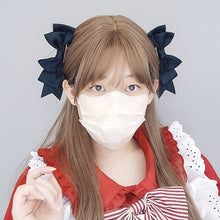 Load image into Gallery viewer, Handmade Big Bow Hair Clip Sweet Cool Girl Hairpin Japanese Double Ponytail Headwear Lolita Cosplay Headdress Jk Uniform Hair Accessory
