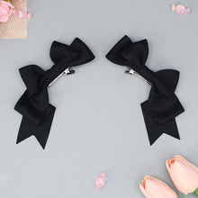 Load image into Gallery viewer, Handmade Big Bow Hair Clip Sweet Cool Girl Hairpin Japanese Double Ponytail Headwear Lolita Cosplay Headdress Jk Uniform Hair Accessory
