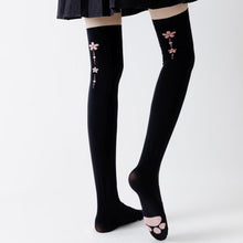 Load image into Gallery viewer, Japanese Style White Long Stockings For Women Tights Cat Paw Printed Socks Lolita Cosplay Women's Long Tube Stocking Lovely Gift
