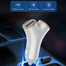 Load image into Gallery viewer, 78W Y-Type Car Charger PD30W QC3.0 Four-Port Quick Charge Mobile Phone Charger For 12-24V Car
