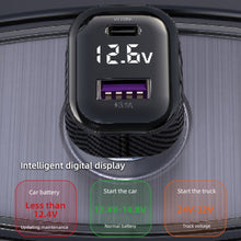 Load image into Gallery viewer, PD 30W Super Fast Charging Car Charger Cigarette Lighter Converter Double Port Output Suitable For 12V-24V Car
