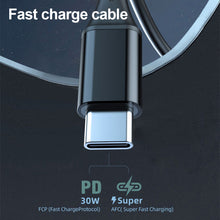 Load image into Gallery viewer, PD 30W Quick Charge Car Bluetooth Charger With Spring Wire Atmosphere Light FM USB Flash Disk Player
