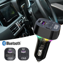 Load image into Gallery viewer, PD 30W Car Charger With Ambient Light Bluetooth Player With USB Flash Disk Reading Function FM Transmitter
