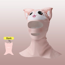 Load image into Gallery viewer, 1PC Cartoon Sunblock Diving Ice Silk Mask With Neck Protector UV Protection High Bounce Facekini

