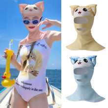 Load image into Gallery viewer, 1PC Cartoon Sunblock Diving Ice Silk Mask With Neck Protector UV Protection High Bounce Facekini
