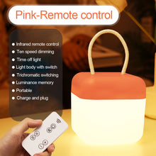 Load image into Gallery viewer, Outdoor Camping Square Portable Atmosphere Light Tricolour Light Adjustable Hanging LED Hand Light USB Charging
