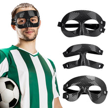 Load image into Gallery viewer, 1PC Football Half Face Anticollision Mask Halloween Party Decoration Mask PVC Sports Protective Gear
