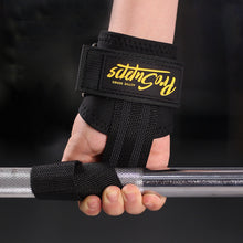 Load image into Gallery viewer, 1Pair T-Type Fitness Lifting Straps Weightlifting Strength Training Anti-Slip Hard Pull Strap Self-Adhesive Cloth Strap Wrist Brace
