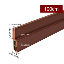 Load image into Gallery viewer, 1M Waterproof Seal Strip Windbreak Stopper Door Bottom Guard Door Draft Excluder Strip Self Adhesive Tape Bottom Strip
