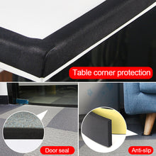 Load image into Gallery viewer, 2M EVA Black Foam Sponge Rubber Strip Tape Strong Adhesive Anti-collision Waterproof Window Door Seal Strip Weather Stripping
