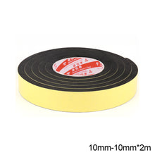 Load image into Gallery viewer, 2M EVA Black Foam Sponge Rubber Strip Tape Strong Adhesive Anti-collision Waterproof Window Door Seal Strip Weather Stripping
