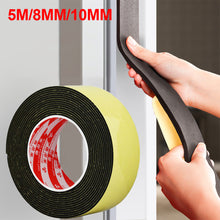 Load image into Gallery viewer, 2M EVA Black Foam Sponge Rubber Strip Tape Strong Adhesive Anti-collision Waterproof Window Door Seal Strip Weather Stripping
