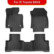 Load image into Gallery viewer, TPE Car Floor Mat Waterproof Anti kick Foot Pad Custom Replacement Interior Accessories For Toyota RAV4 2021 Left Hand All Weather
