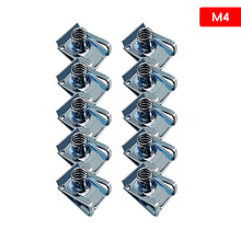 Load image into Gallery viewer, 10Pcs M4 M5 M6 U Type Car Self-tapping Nut Clip Nut Kit Suitable for Motorbike Fairing Mudguard Fasteners Auto Parts
