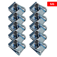 Load image into Gallery viewer, 10Pcs M4 M5 M6 U Type Car Self-tapping Nut Clip Nut Kit Suitable for Motorbike Fairing Mudguard Fasteners Auto Parts
