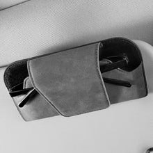 Load image into Gallery viewer, Suede Car Sun Visor Glasses Holder Premium Wear-Resistant Sunglasses Protective Box Auto Eyeglasses Storage Case
