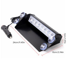 Load image into Gallery viewer, 8 LED Car Strobe Flashing Light Lights with Suction Cup For Car 12V Emergency Signal Lamps Warning Light Auto Truck Windshield Flash Lighting
