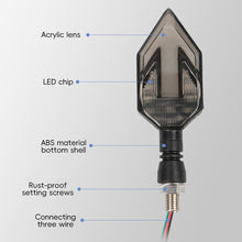 Load image into Gallery viewer, LED Motorcycle Turn Signal Light with Arrow Two-color Turn Signal Lamp Turning Direction Light Motorcycle Accessories
