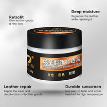 Load image into Gallery viewer, Auto Car Seat Leather Paint Care Vinyl Repair Kit Cleaner for Seat Sofa Leather Repair Coats Holes Scratch Cracks Leather Repair Kit 30g
