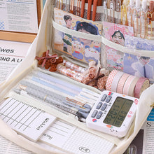 Load image into Gallery viewer, Canvas Pencil Case Large Capacity Pensel Box Large Capacity Girl Make Up Bag Desk Organizer School Office Supplies Storage Bag
