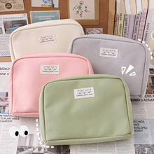 Load image into Gallery viewer, Canvas Pencil Case Large Capacity Pensel Box Large Capacity Girl Make Up Bag Desk Organizer School Office Supplies Storage Bag
