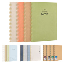 Load image into Gallery viewer, A5 Vintage Spiral Notebook 60 Sheets/120 Pages Memo Journal Diary Notebook Spiral Design for Students Stationery Office Business
