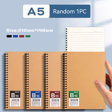 Load image into Gallery viewer, A5 Vintage Spiral Notebook 60 Sheets/120 Pages Memo Journal Diary Notebook Spiral Design for Students Stationery Office Business
