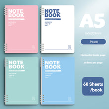 Load image into Gallery viewer, 120 Pages A5 Coil Spiral Notebook Journals Morandi Basic Diary Weekly Planner Book School Office Stationery

