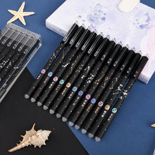 Load image into Gallery viewer, 12 Constellations Erasable Gel Pen Set School Supplies Black Blue Red Ink Color 0.5mm Ballpoint Pen Writing Tool School Office Stationery
