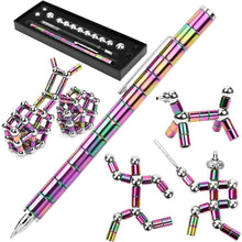 Load image into Gallery viewer, Magnetic Fidget Pen Metal Decompression Pen Multifunctional Deformable Writing Pen Stress Reliever Finger Spinning Gifts Kids Toy
