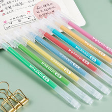 Load image into Gallery viewer, 9Pcs/box Morandi Color Gel Pens Set 0.5mm Handwriting Ink Pen Students School Supplies Stationery
