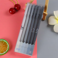 Load image into Gallery viewer, 6PCS/Box Cute Morandi Color Gel Pen 0.5mm Black Pen Creative Press Office Gift School Supplies Stationery Kawaii Pens
