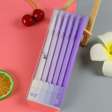 Load image into Gallery viewer, 6PCS/Box Cute Morandi Color Gel Pen 0.5mm Black Pen Creative Press Office Gift School Supplies Stationery Kawaii Pens
