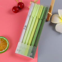 Load image into Gallery viewer, 6PCS/Box Cute Morandi Color Gel Pen 0.5mm Black Pen Creative Press Office Gift School Supplies Stationery Kawaii Pens
