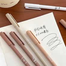 Load image into Gallery viewer, 6PCS/Box Cute Morandi Color Gel Pen 0.5mm Black Pen Creative Press Office Gift School Supplies Stationery Kawaii Pens
